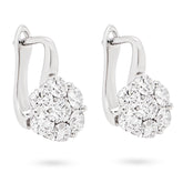 Diamond Clip On Earrings
